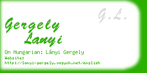 gergely lanyi business card