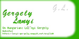 gergely lanyi business card